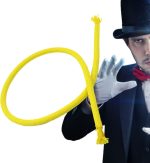 Magic Rope Accessories- and Hard and Rigid Rope Magic Tricks for Magic Geek | Show Difficult Tricks with Multifunctional Magic Geek Toys for Kids Parties, Beginners, Yellow, See description - Imagen 3