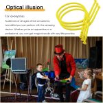 Magic Rope Accessories- and Hard and Rigid Rope Magic Tricks for Magic Geek | Show Difficult Tricks with Multifunctional Magic Geek Toys for Kids Parties, Beginners, Yellow, See description - Imagen 8