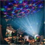 Luces de Fiesta, Rgb 4w 15 Color LED USB Luz de bola de disco mágica de cristal DJ Party Car Cumpleaños Cumpleaños Efecto de iluminación de escenario activado - Imagen 6