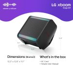 LG xboom Stage301, Bluetooth Speaker, High Power, Portable, DJ Functions, Karaoke, with Variable LED Lights, Wide Connectivity, Absolute Sound - Imagen 7