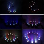Party Lights, 54 x 3W RGBW LED Lighting Bar Wash Wall Stage Effect Pulse Sound Strobe DJ Lights Wedding Holiday Disco Party (36LED) - Imagen 5