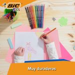 BIC Kids Activity Case, 100 Piece Creative Case Includes 24 Pencils, 24 Markers, 16 Crayons and 36 Stickers, Includes 36 Stickers, Great for Gift, Fun Assured - Imagen 3