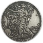 Walking Liberty ​ Old Coin-1942 US Hobo Nickel Half Dollar Morgan Dollar Coin - American Commemorative Coin Gift for Dad/Friend/Husband Future Experience - Imagen 3