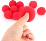 Respicefinem Sponge Balls for Magic Tricks, 10 Pieces Red Sponge Balls Close-Up Street Classic Comedy Trick Accessories Toys Magic Ball Circus - Imagen 7