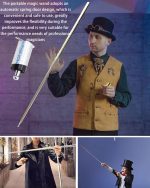 Professional Extendable Magic Wand - Stainless Steel Wand for Magicians, Magic Tricks, Parties and Gifts (1 Pack) - Imagen 6
