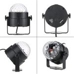 Luces de Fiesta, 6w 7 color Rgb Remoto LED Bola de mágica de cristal DJ Fiesta de iluminación de escenario de discoteca Fiesta de fiesta Navidad Lámpara de música de cumpleaños - Imagen 4