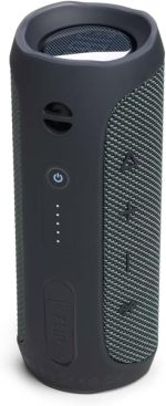 JBL Flip Essential 2 Portable Bluetooth Speaker with Rechargeable Battery, IPX7 Waterproof, 10h Battery Life, Black - Imagen 6
