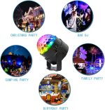 Luces de Fiesta, 4W 15 colores CRISTAL CRISTAL CRYSTAL BALL RGB LED Partido de efectos de iluminación de escenario DJ Lámpara Disco con control remoto. - Imagen 6