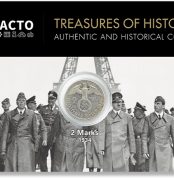 IMPACTO COLECCIONABLES World War II Coin - 2 Silver Frames Minted Between 1936 and 1939 by the Germans - Includes Certificate of Authenticity