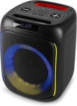Fenton Track160 – Portable Bluetooth Speaker 5.3 100 W with 10 H Battery, LED Lights, Remote Control, Stereo, Ideal for Parties, Outdoors or Mobile Use – Black - Imagen 8
