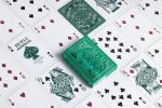 Bicycle Premium Jacquard Cards, Silver and Emerald Green, Deck of Cards for Collectors and Wizards - Imagen 3