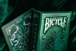 Bicycle Premium Jacquard Cards, Silver and Emerald Green, Deck of Cards for Collectors and Wizards - Imagen 7