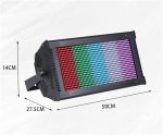 Luces de Fiesta, 100 0W LED RGB Luz estroboscópica segmentada a to-do color Equipo de iluminación de escenario estroboscópico DJ(LED 8-segment strobe light) - Imagen 4