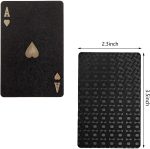 KAHEIGN 2 Deck Playing Cards, Aluminum Foil 24k Poker Cards Waterproof Diamond Playing Cards Professional Classic Magic Tricks Tool - Imagen 4