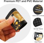 Waterproof Plastic Poker Playing Cards, Spanish Fournier Black Deck, Professional Poker Cards for Tarot Blackjack Basket Bridge Travel Card Games - Imagen 4