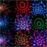 Luces de Fiesta, 3W RGB LED Bola de mágica de cristal DJ Disco bola lumiere sonido activado escenario iluminación efecto música fiesta fiesta fiesta - Imagen 5
