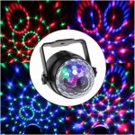 Luces de Fiesta, 3W RGB LED Bola de mágica de cristal DJ Disco bola lumiere sonido activado escenario iluminación efecto música fiesta fiesta fiesta - Imagen 6
