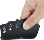 Waterproof Poker Cards Black Playing Cards Professional Poker Card Playing Cards - Top Quality Plastic Poker Cards for Your Poker Pleasure, Black - Imagen 3
