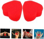 SHOWERORO 20pares Corazón De Esponja Mágica Rojos Accesorios Suaves para Magos Trucos Bolas De Esponja para Actuaciones De Primer Plano Escenario - Imagen 8