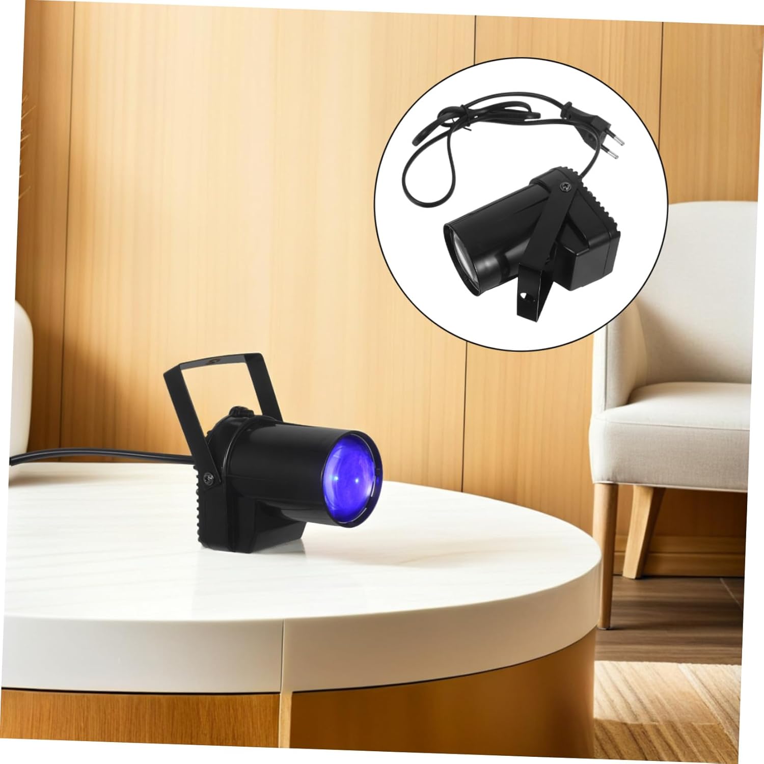 Milisten Luz de Escenario LED y Portátil con Brillo Foco de Haz para Conciertos Bares Ktv y Fiestas Iluminación Profesional Adaptable para Ambientes Teatrales Interiores - Imagen 9