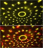Luces de Fiesta, LED USB Disco Rgb Crystal Magic Ball Light Amarillo Efecto de iluminación de escenario estrella de cinco puntas for DJ Fiesta de fiesta de vacaciones navidad - Imagen 5