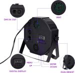 LED Stage Lights - 36 RGB LED Party Lights with Sound Activated DMX Remote Control for Disco Dance Wedding Club Christmas Birthday Music Party Stage Lighting - Imagen 4