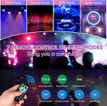 LED Stage Lights - 36 RGB LED Party Lights with Sound Activated DMX Remote Control for Disco Dance Wedding Club Christmas Birthday Music Party Stage Lighting - Imagen 7