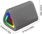 Altavoces Inalámbricos Portátiles | Altavoces Inalámbricos Exteriores con Luz RGB - Sonido Estéreo, Gadgets Tecnológicos con Control Táctil, Electrónicos con Larga Duración de Batería para - Imagen 5