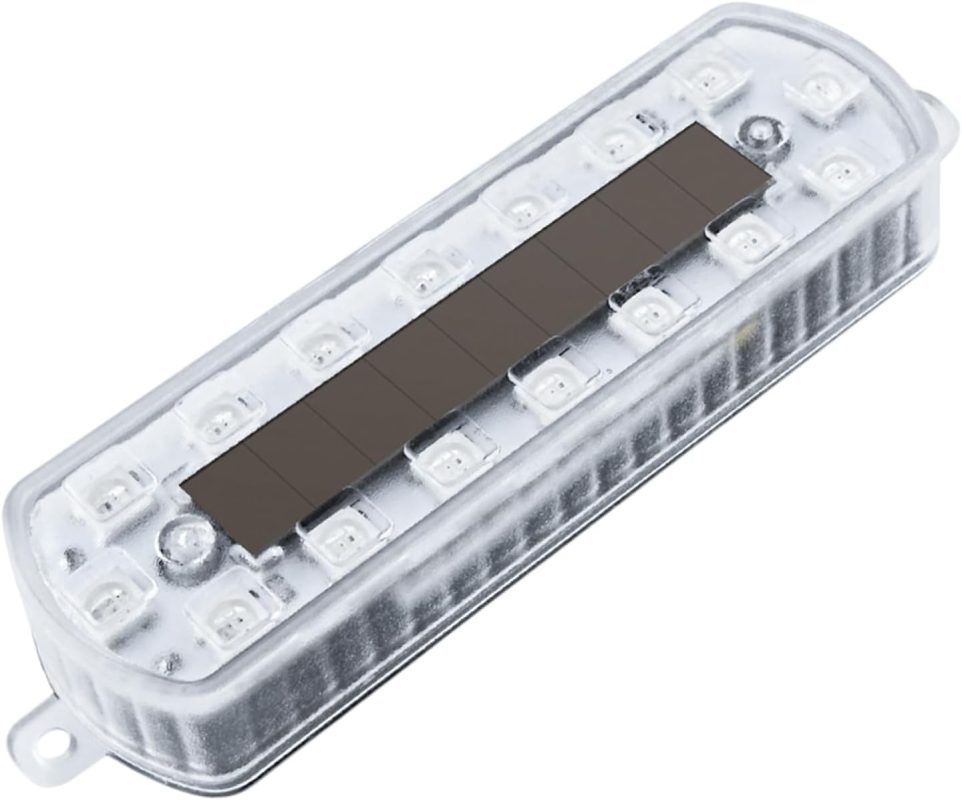 Luces LED Inalámbricas Para Coche,Luz Estroboscópica Solar Inalámbrica Multicolor - Iluminación Automotriz Para Noche, Motos, Camión, Drones Y Hogar