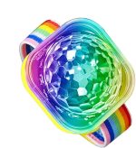 Disco Ball Bracelet, Disco Ball Light, LED Stage Light Watch with Sound Activation, Sound Sensitive Disco Bracelet, Stage LED Light Watch, - Imagen 8