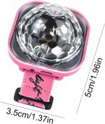 Luz de Bola de Discoteca | Reloj de luz de Escenario LED Activado por Sonido - Pulsera USB de luz de Ambiente de Recargable para Decoraciones de Halloween - Imagen 4
