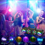 2 Pcs Disco Lights with Tripod, DJ Light, Rotating Ball, Remote Control and Stage Light System, Activated for Bars, Concerts, Furniture, Dance, Wedding, Halloween, Christmas - Imagen 3