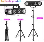 2 Pcs Disco Lights with Tripod, DJ Light, Rotating Ball, Remote Control and Stage Light System, Activated for Bars, Concerts, Furniture, Dance, Wedding, Halloween, Christmas - Imagen 4