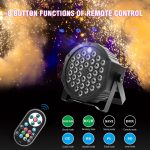 72W Indoor Party Stage Lights, 36 RGB LED Par Lights, DJ Cabin Lighting with Remote Control, DMX512 Control, Sound Activated, for Festivals, Parties 2pcs - Imagen 3