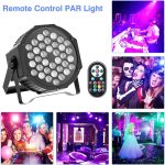72W Indoor Party Stage Lights, 36 RGB LED Par Lights, DJ Cabin Lighting with Remote Control, DMX512 Control, Sound Activated, for Festivals, Parties 2pcs - Imagen 7