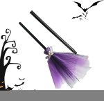 Escoba de Bruja para Niños,Juguete de Disfraz de Bruja para Niñas | Accesorios para Juegos de Imitación Fiesta de Truco o Trato Infantil Decoración de Casa Encantada - Imagen 6