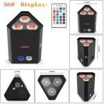 Luces de Escenario para Fiestas en Interiores, Luces LED Par RGBW para Cabina de DJ, iluminación Vertical con Control Remoto, Control DMX512, activadas por Sonido, para Festivales, Fiestas - Imagen 3