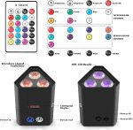 Luces de Escenario para Fiestas en Interiores, Luces LED Par RGBW para Cabina de DJ, iluminación Vertical con Control Remoto, Control DMX512, activadas por Sonido, para Festivales, Fiestas - Imagen 4
