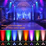 Luces de Escenario para Fiestas en Interiores, Luces LED Par RGBW para Cabina de DJ, iluminación Vertical con Control Remoto, Control DMX512, activadas por Sonido, para Festivales, Fiestas - Imagen 6