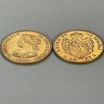 Elizabeth II of Spain 1868 Handicraft of Ancient Gold Coins - Gold - 21.5 mm - Imagen 3