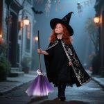 Escoba de Bruja para Niños - Juguete de Disfraz de Bruja para Niñas - Accesorios para Juegos de Imitación Fiesta de Truco o Trato Infantil Decoración de Casa Encantada - Imagen 7