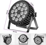 200W LED Pair Light Disco UV Black Light 18 x 10W RGBW DMX Stage Lighting Aotu/Sound for Parties Bar Christmas Halloween Wedding (Shipping from Germany) - Imagen 6
