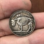 21mm Antique Silver Dollar American Buffalo Hobo Coin 1937D Craft Gift - Imagen 3