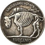21mm Antique Silver Dollar American Buffalo Hobo Coin 1937D Craft Gift - Imagen 5