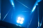 Beamz TP46 LED PAR Spotlight Pack of 4 Spotlights with DMX and 4 LEDs of 4W RGB-UV, UV Black Light Technology, Remote Control, Uplight Stage Lighting, for Trusses - Imagen 5