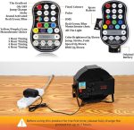 4 x RGB LED Battery Pack of 36 Rechargeable LED Stage Lights with Remote Control, Outdoor Disco Lighting for DJ Wedding Party Church Halloween Christmas - Imagen 6