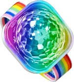 Luminous Wristbands, Disco Ball Effect Wrist Band | USB Rechargeable LED Wristbands with Suction Cup for Room Decoration Car Party for Women and Men