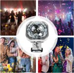 Luminous Wristbands, Disco Ball Effect Wrist Band | USB Rechargeable LED Wristbands with Suction Cup for Room Decoration Car Party for Women and Men - Imagen 4