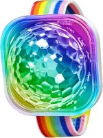 Luminous Wristbands, Disco Ball Effect Wrist Band | USB Rechargeable LED Wristbands with Suction Cup for Room Decoration Car Party for Women and Men - Imagen 7