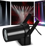 5W LED Stage Spotlight, Beam Pin Spot White, Light Effects Projector, Mirror Ball Light for Disco, Bar, Club, Party, DJ Show Concert